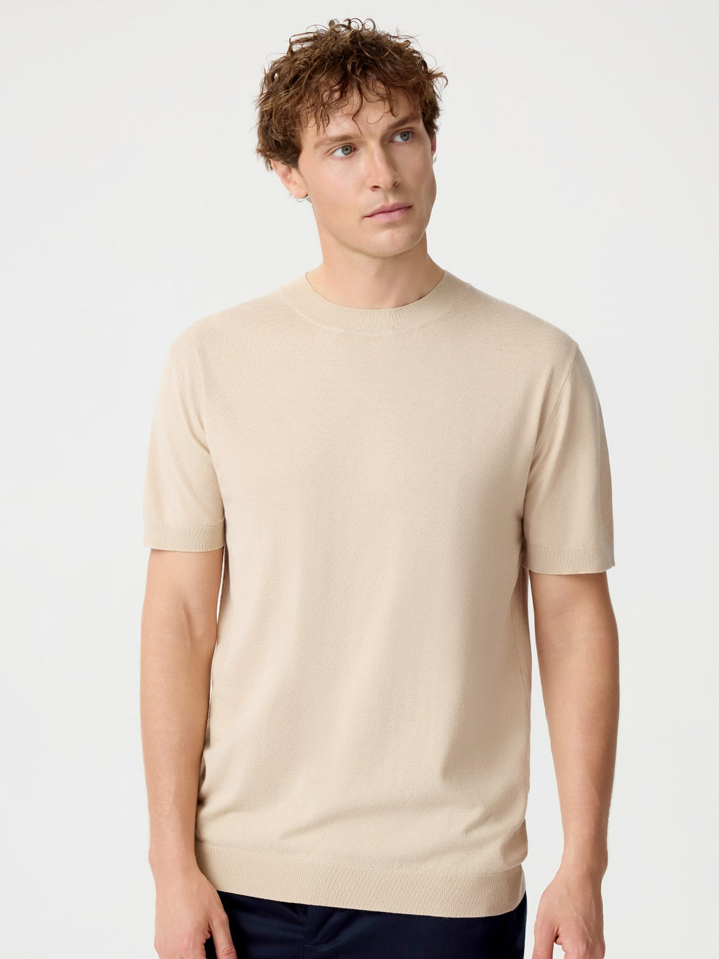 GentleKnit Short Sleeve Knitted T-Shirt